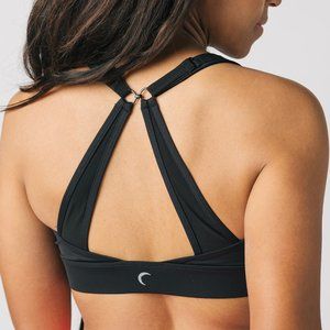 Zyia Black Adjustible Mesh Bra, Size XXXL